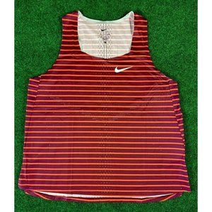 Nike Dri-Fit ADV Aeroswift Running Singlet Red Women’s Size‎ XL DR5852-638